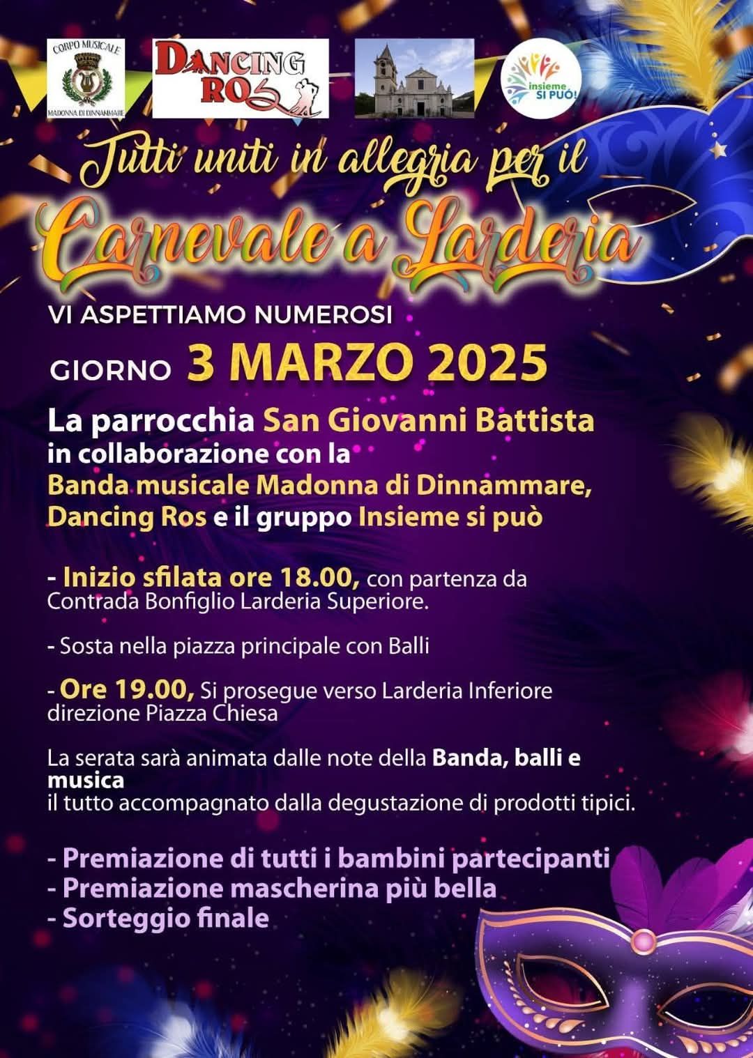 Carnevale Larderia 2025