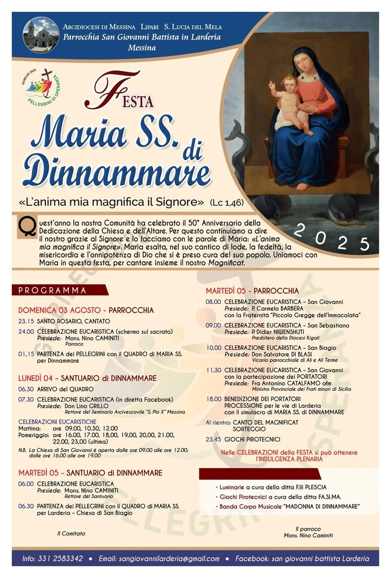Festa Madonna Dinnammare 2025